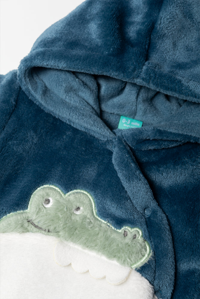 Crocodile Babygrow Teal
