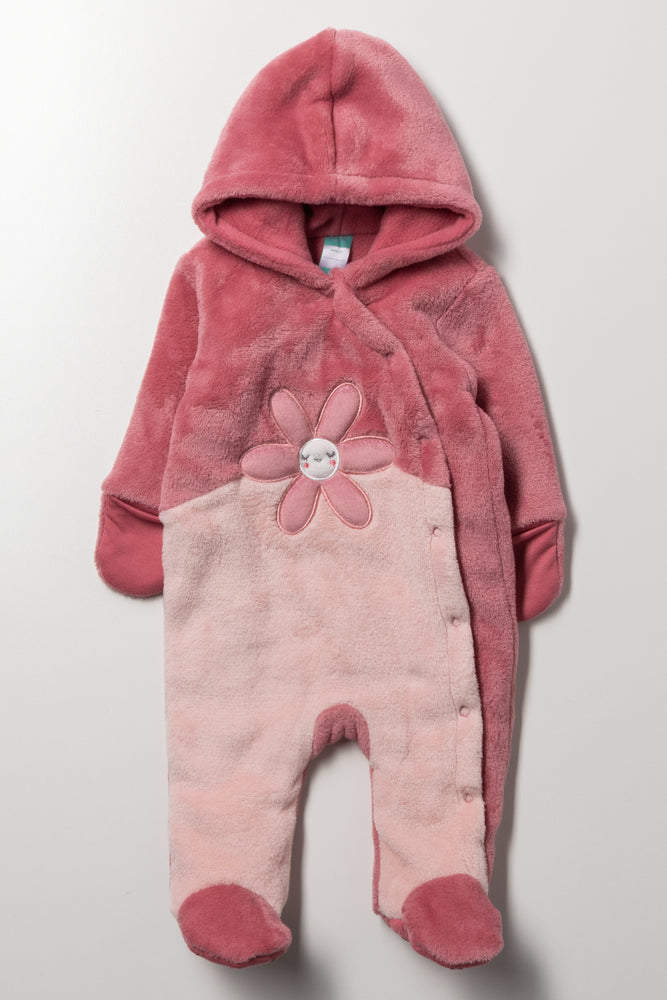 Flower Babygrow Pink