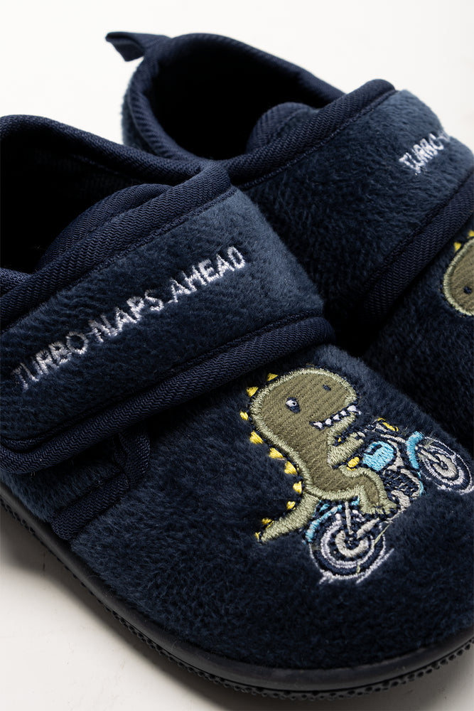 DIno Slippers Navy (2)