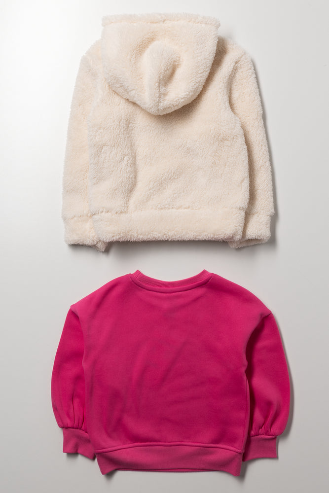 2 Pack Tracktops Pink And Cream (2)