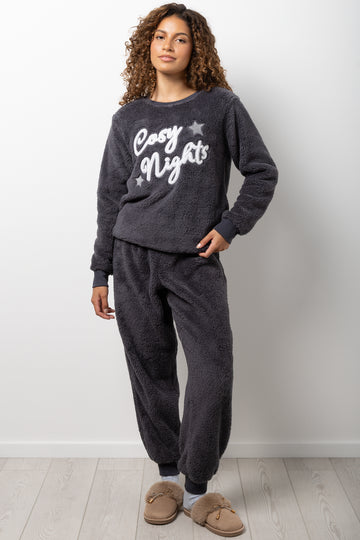 Cosy Nights Pyjamas Dark Grey