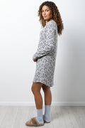 Animal Print Sleepshirt Grey (1)