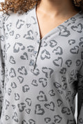 Animal Print Sleepshirt Grey (3)