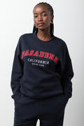Printed Crewneck Navy