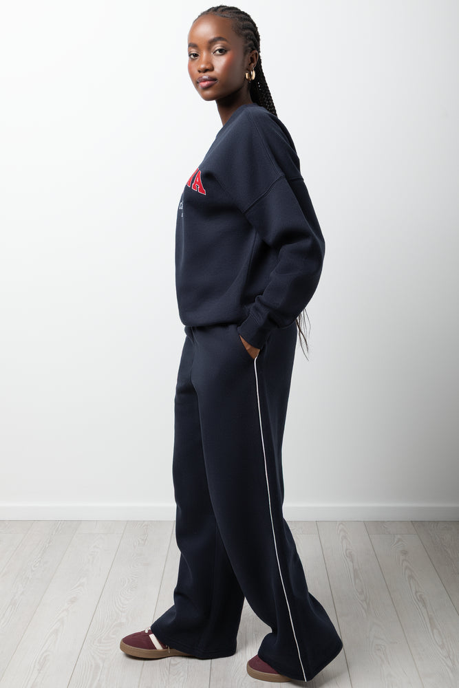 Printed Crewneck Navy (1)