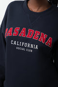Printed Crewneck Navy (3)