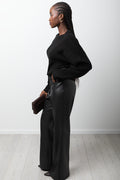 Long Sleeve Crew Neck Jersey Black (1)