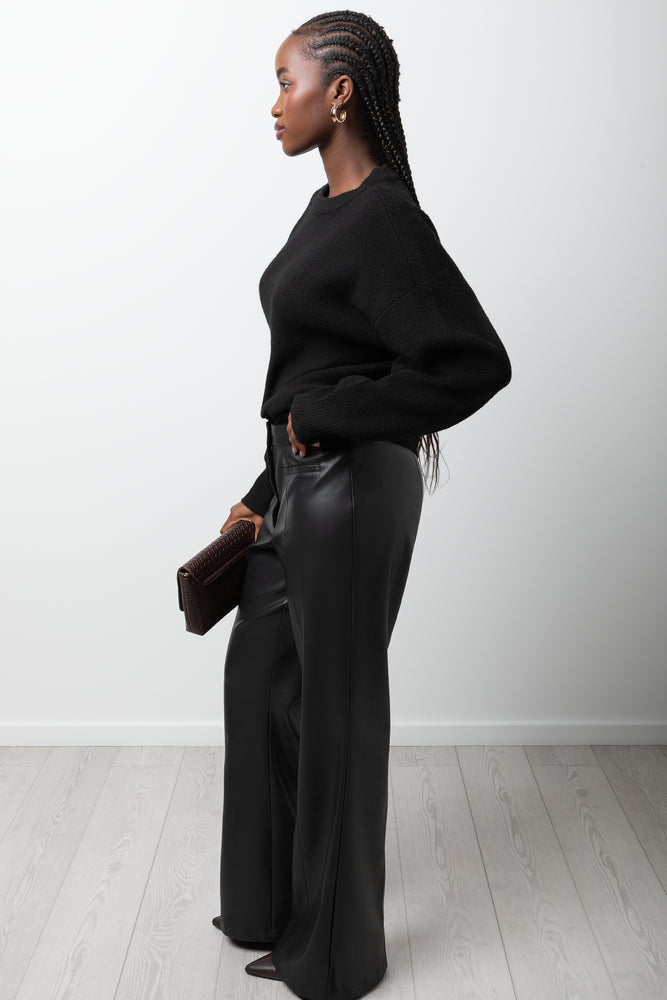 Long Sleeve Crew Neck Jersey Black (1)