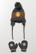 2 Pack Beanie & Gloves Set Multicolour