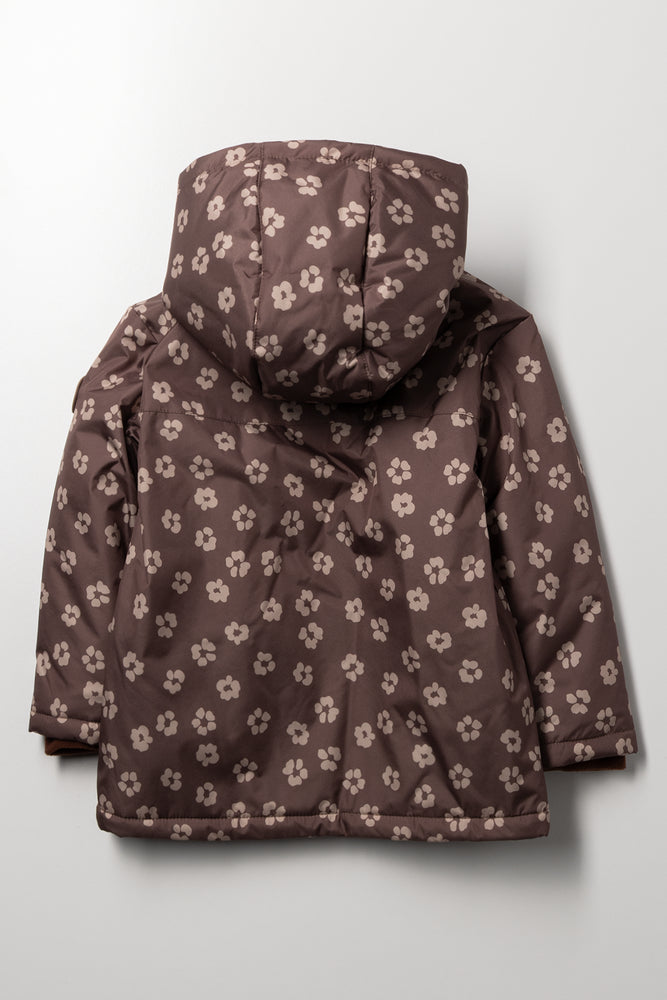 Animal Parka Jacket Brown (2)