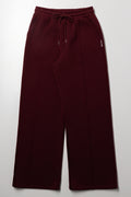 Wide Leg Trackpants Burgundy