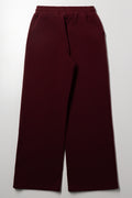 Wide Leg Trackpants Burgundy (2)