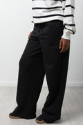 Wide Leg Jogger Trackpants Black (1)