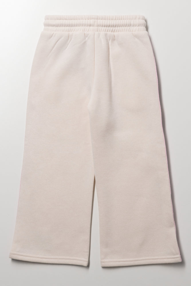 Hello Kitty Wide Leg Trackpants Natural (2)