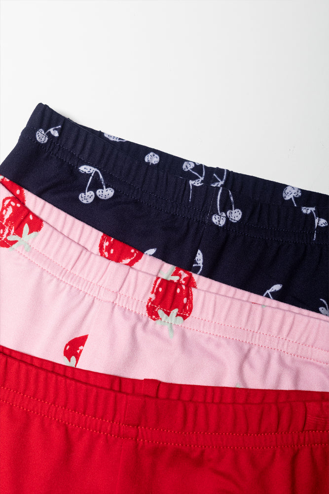 3 Pack Leggings Strawberry Print (1)