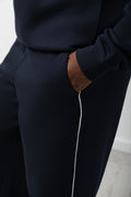 Wide Leg Jogger Trackpants Navy (3)