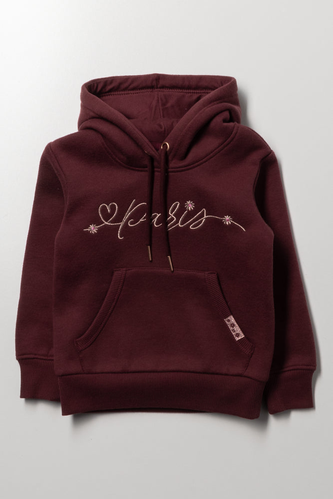 Paris Hoodie Burgundy