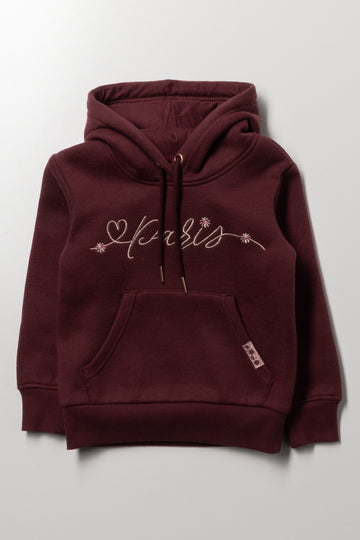 Paris Hoodie Burgundy