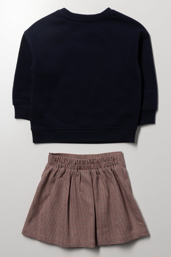Hello Kitty Skirt Set Navy (2)