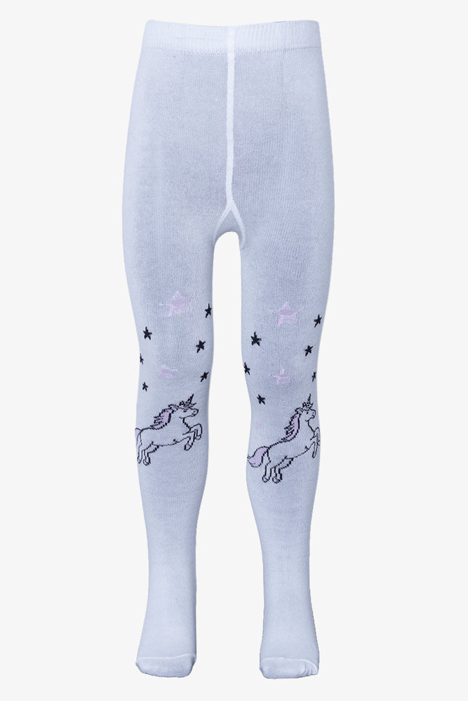 2 Pack Printed Tights Navy & White (1)