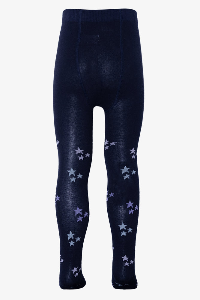2 Pack Printed Tights Navy & White (3)