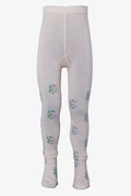 2 Pack Printed Tights Light Blue & Natural (1)