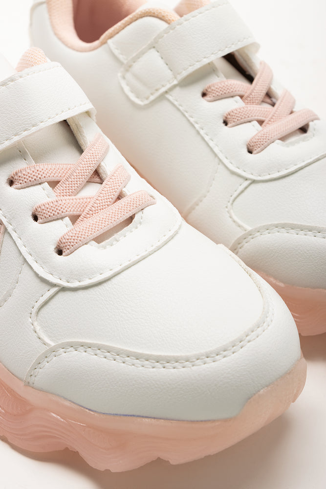 Light Up Trainers White (2)