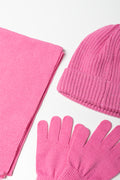 3 Piece Hat Set Pink (1)