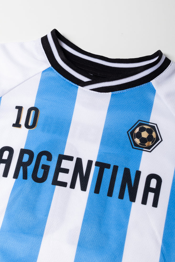 Argentina Soccer T-Shirt White & Blue (1)