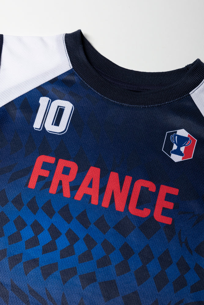France Soccer T-Shirt Navy (1)