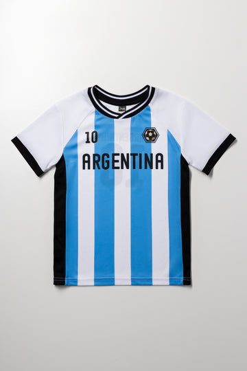 Argentina Soccer T-Shirt Blue & White