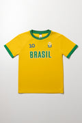 Yellow Brazil Soccer T-Shirt