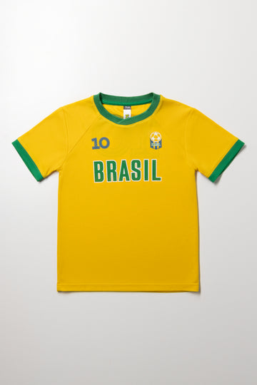 Yellow Brazil Soccer T-Shirt