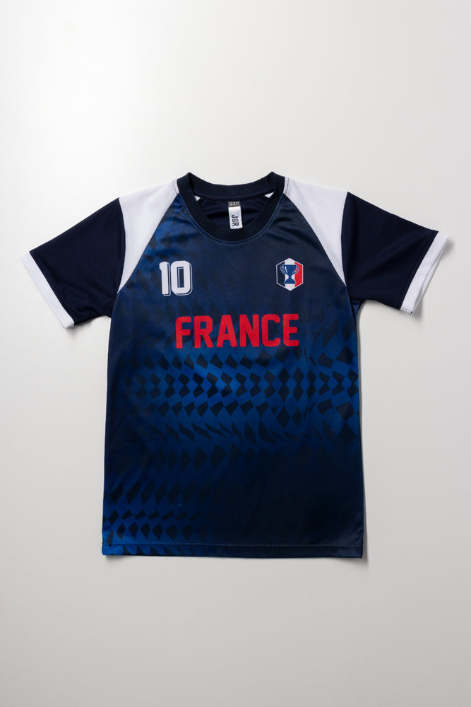 France Soccer T-Shirt Navy