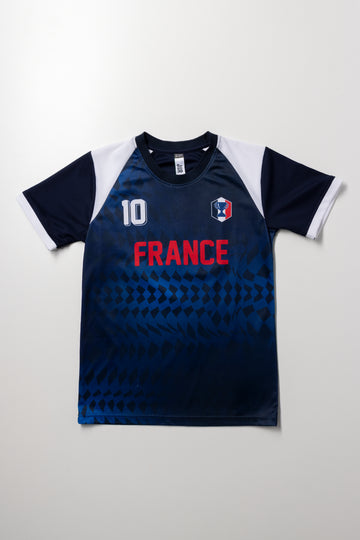 France Soccer T-Shirt Navy