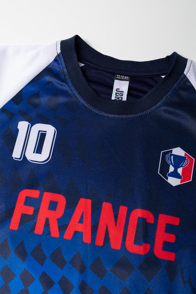 France Soccer T-Shirt Navy (1)