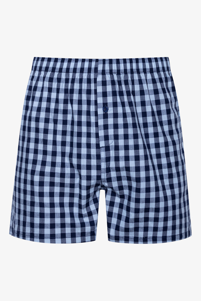 3 Pack Woven Boxers Blue (2)