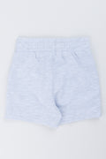 Grey Knit Drawstring Casual Shorts (2)