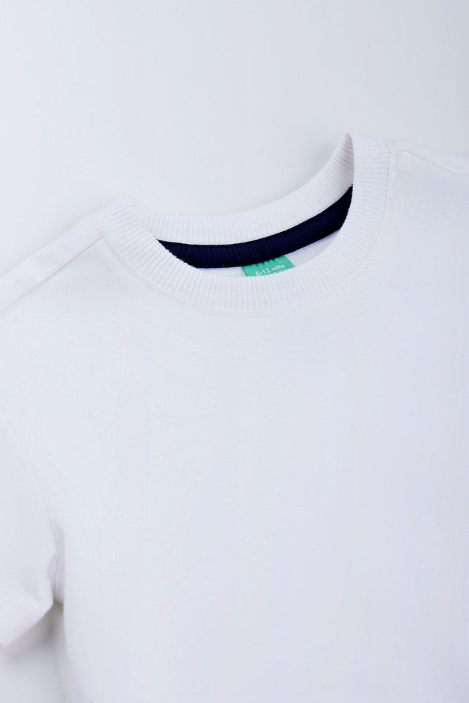 White Short Sleeve T-Shirt (1)