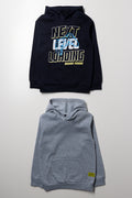 2 Pack Hooded Tracktops Grey & Navy