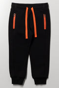 Zip Trackpants Black