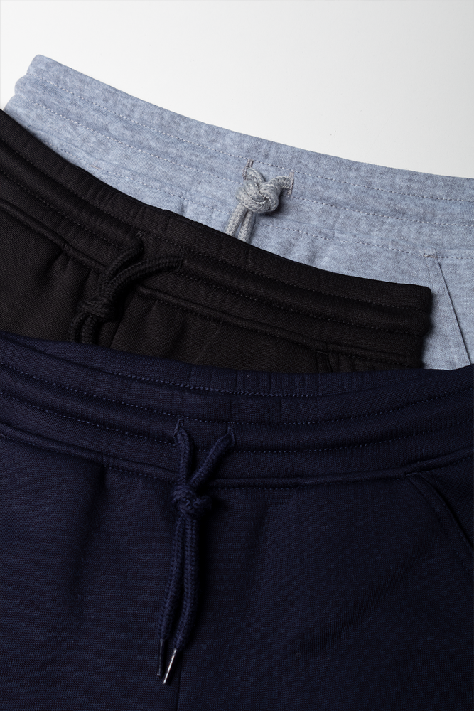 3 Pack Trackpants Black, Grey And Navy (1)