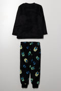 Monster Long Sleeve Pyjamas Black (2)