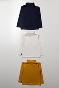3 Pack Polonecks Navy, White And Yellow (2)
