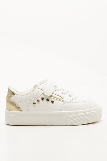 Heart Sneakers White