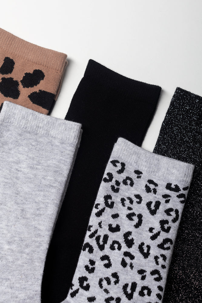 5 Pack Socks Multicolours (1)