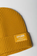 Ribbed Beanie Ochre (1)