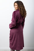 Fleece Gown Burgundy (2)