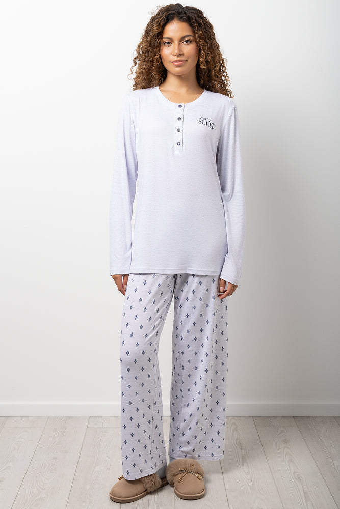 Let Me Sleep Pyjamas Grey