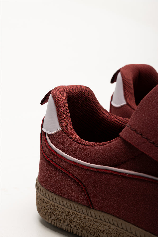 Retro Flap Sneakers Burgundy | Shoes | Ackermans